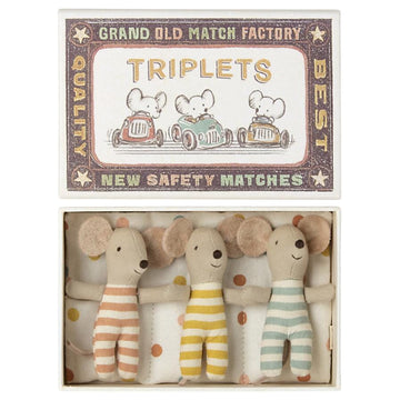 Triplets baby mice in matchbox - Maileg